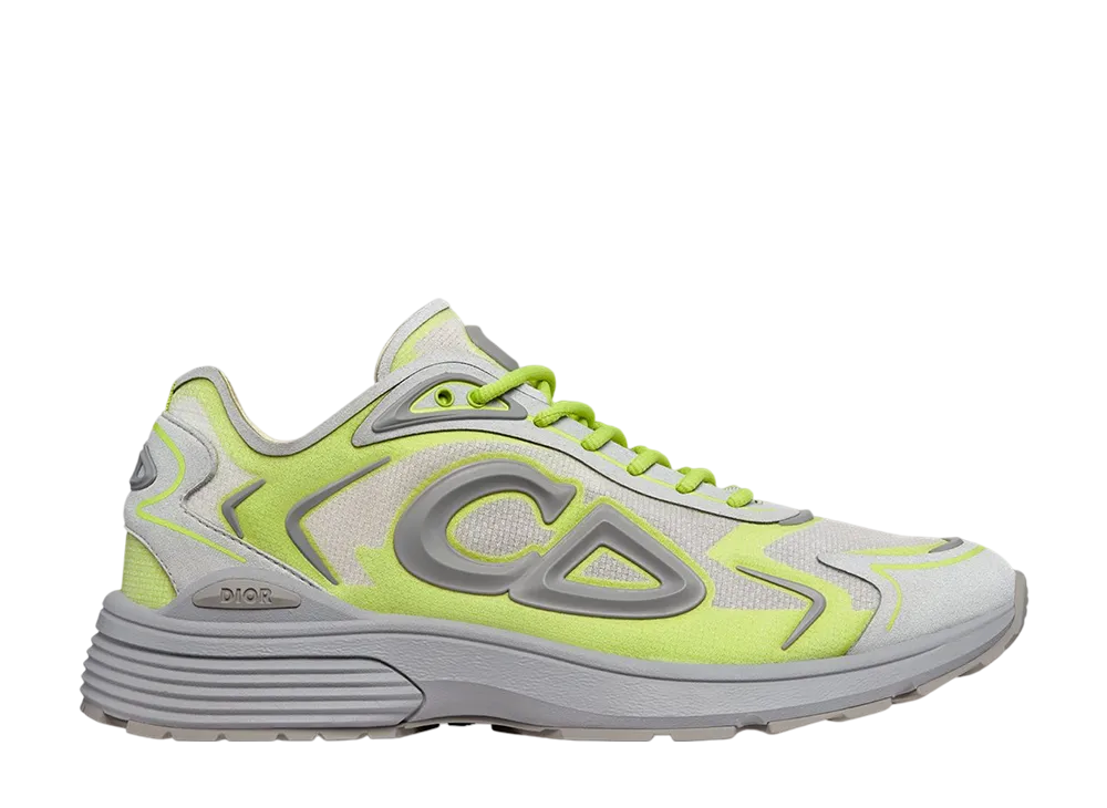 ディオール B30 カウントダウン テック スニーカー N3Oナイロン・テクニカル ファブリック・ラバー "イエロー/グレー"