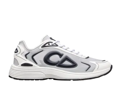 Dior B30 Countdown Tech Sneaker N3O Nylon Technical Fabric Rubber "White/Gray"