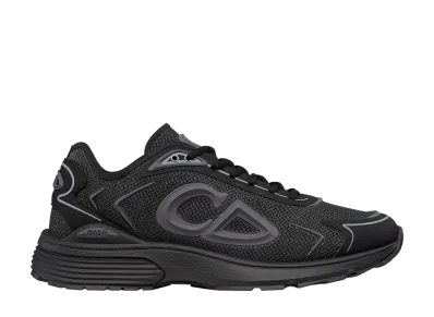 Dior B30 Countdown Tech Sneaker N3O Nylon Technical Fabric Rubber "Black"