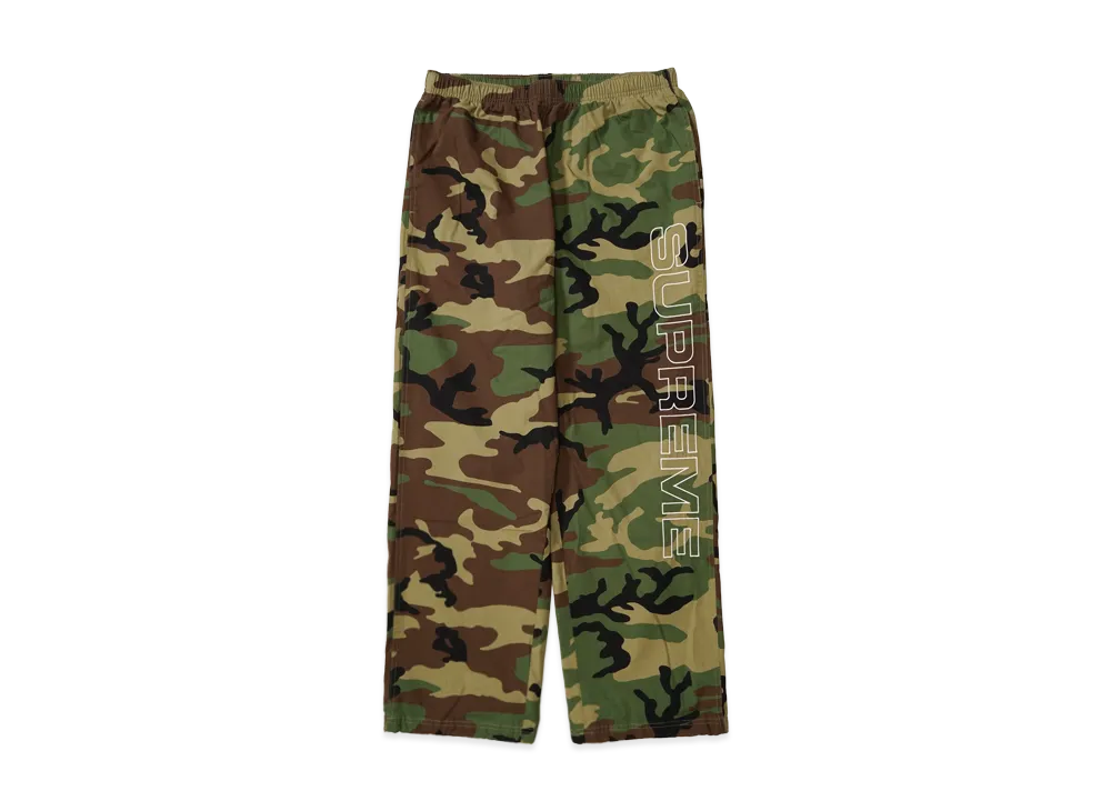Supreme Spellout Embroidered Ripstop Track Pant "Woodland Camo"