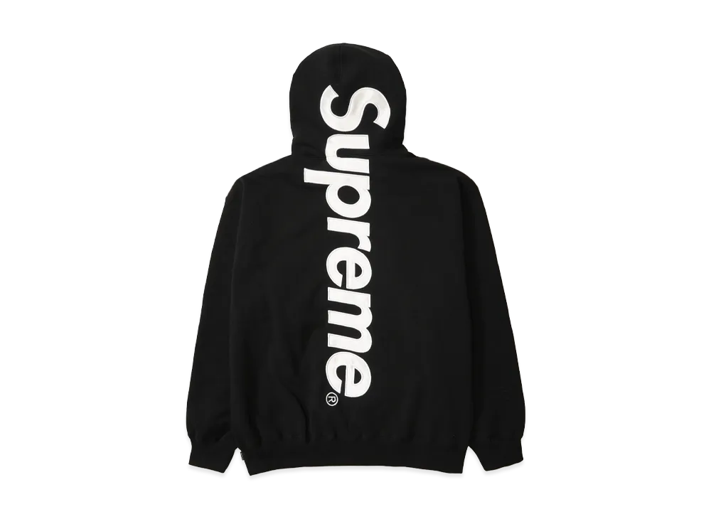Supreme Satin Applique Hooded Sweatshirt (25FW) "Black"