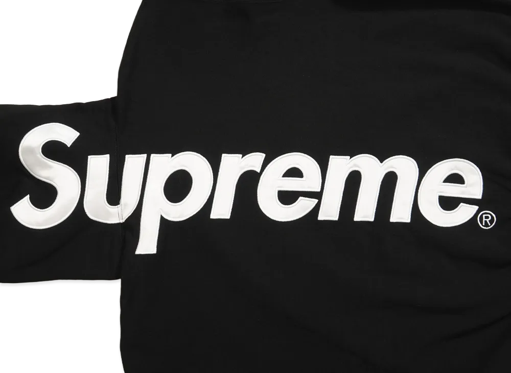 Supreme Satin Applique Hooded Sweatshirt (25FW) 