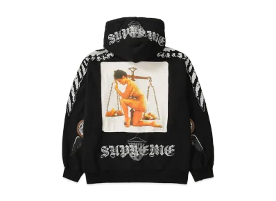 Supreme Wings Zip Up Hooded Sweatshirt "Black"