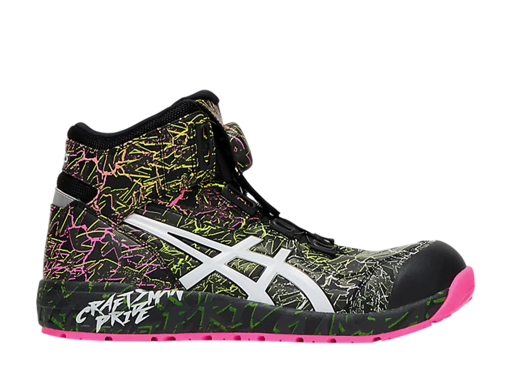 アシックス ウィンジョブ CP304 ボア マグマ "ブラック/ホワイト"