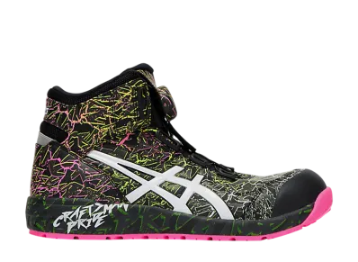 アシックス ウィンジョブ CP304 ボア マグマ "ブラック/ホワイト"