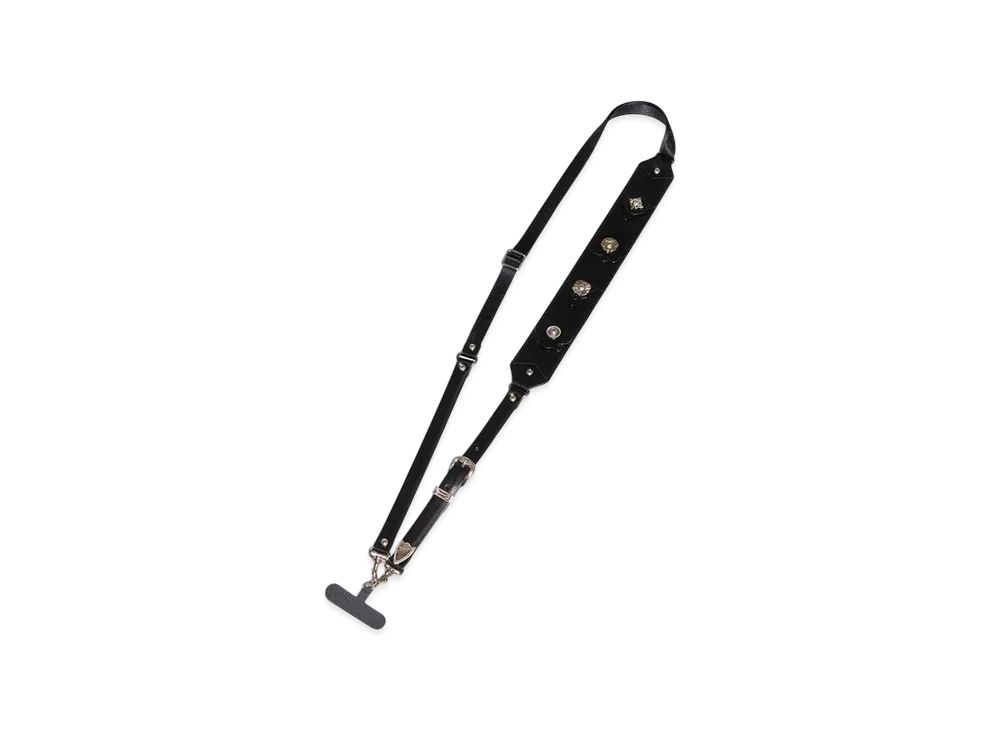 TOGA TOO Leather phone strap "Black"