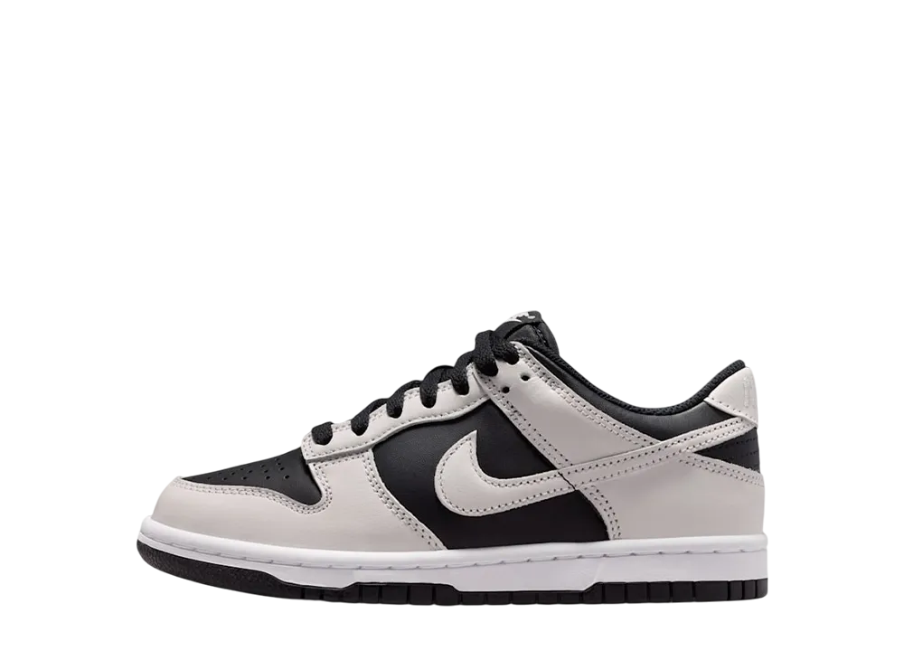 ナイキ GS ダンク ロー "ブラック/プラチナムティント/ホワイト/プラチナムティント" (キッズ)