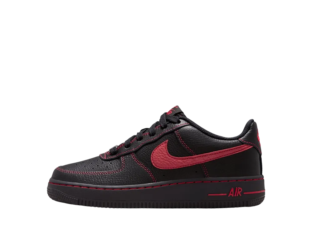ナイキ GS エアフォース1 LV8 "ブラック/ユニバーシティレッド" (キッズ)