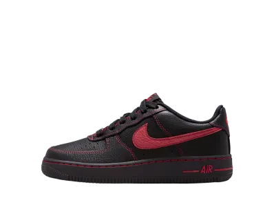 Nike GS Air Force 1 LV8 "Black/University Red"