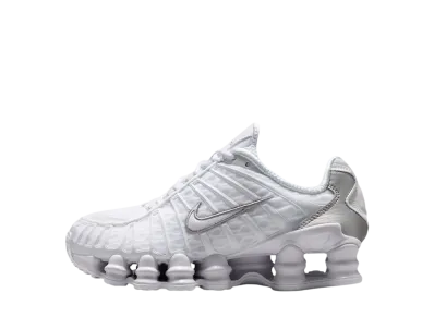 Nike GS Shox TL "White/Metallic Silver/Max Orange/White"