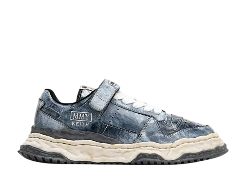 メゾンミハラヤスヒロ キース OG ソール ブラッシュド レザー ロートップ スニーカー "ブラック" (A15FW712)