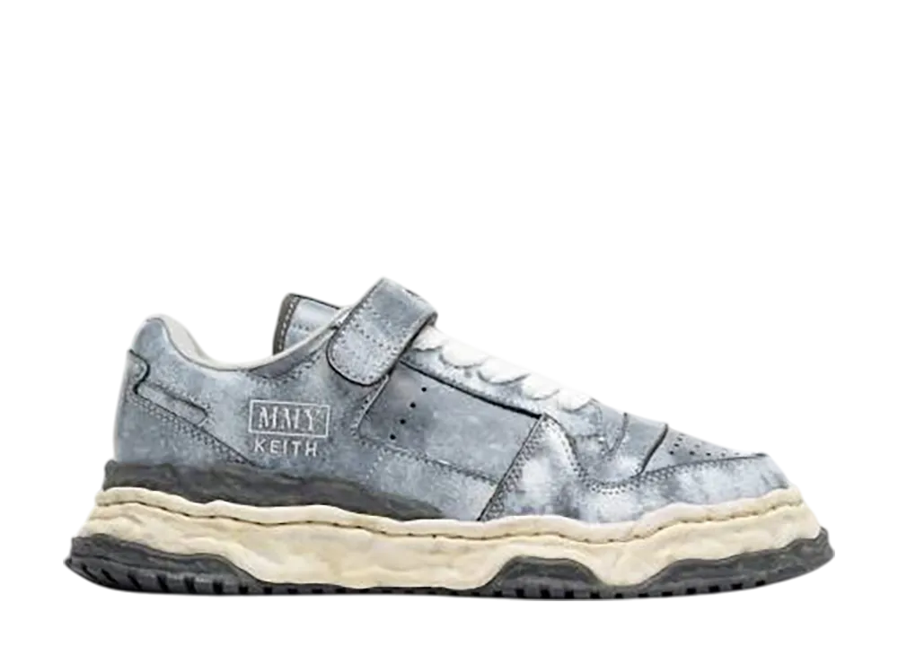メゾンミハラヤスヒロ キース OG ソール ブラッシュド レザー ロートップ スニーカー "グレー" (A15FW712)