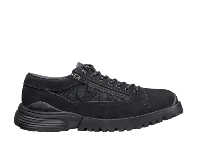 Dior Combat Derby Shoe Suede & Dior Oblique Jacquard "Black"