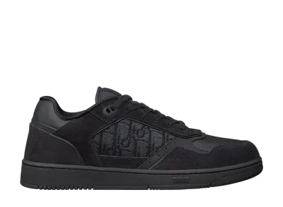 Dior B27 Uptown Low Top Sneaker Suede, Smooth Calfskin & Dior Oblique Jacquard "Black"