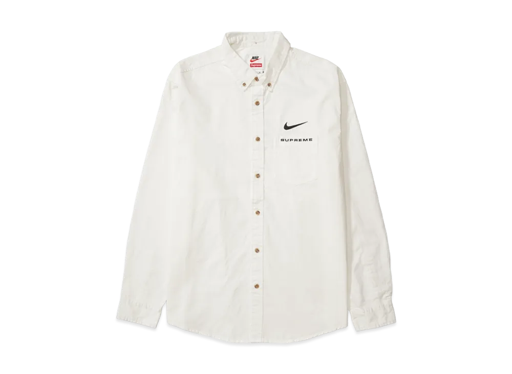 Supreme / Nike® Cotton Twill Shirt "White"