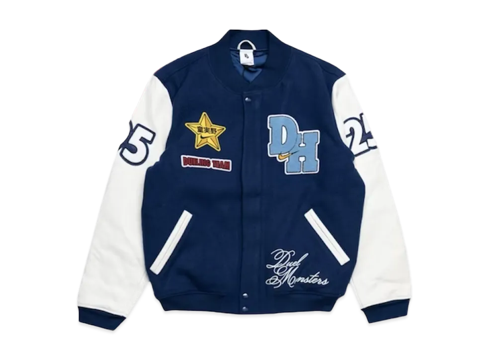 ナイキ x 遊戯王 デュエルモンスターズ デストロイヤー ジャケット ハウス オブ デュエル "ネイビー/ホワイト"