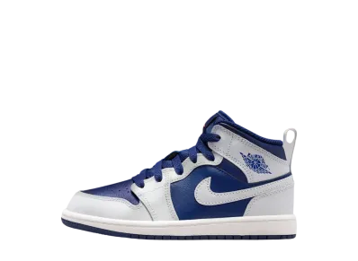 ナイキ PS ジョーダン1 ミッド "ブルーボイド/サミットホワイト/ホットラバ/ピュアプラチナム" (キッズ)