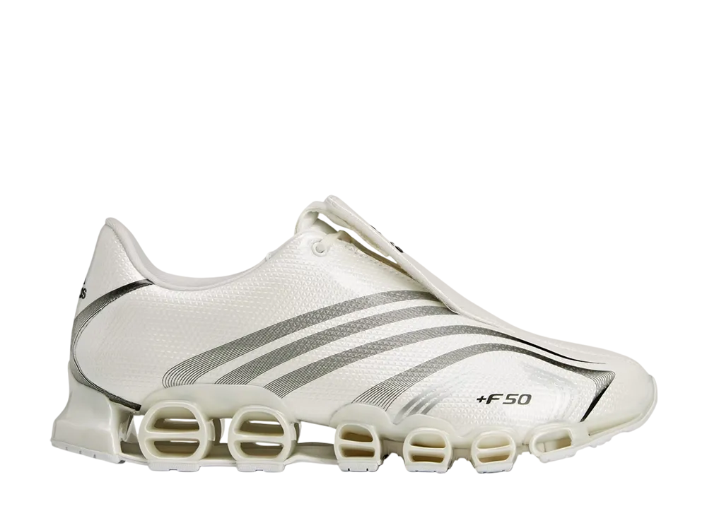 Slam Jam × adidas F50 Megaride "Cloud White/Core Black/Silver Metallic"