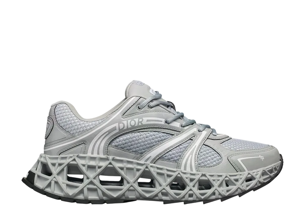 ディオール B35 NXXT スニーカー テクニカル ファブリック & テクニカル メッシュ "グレー"