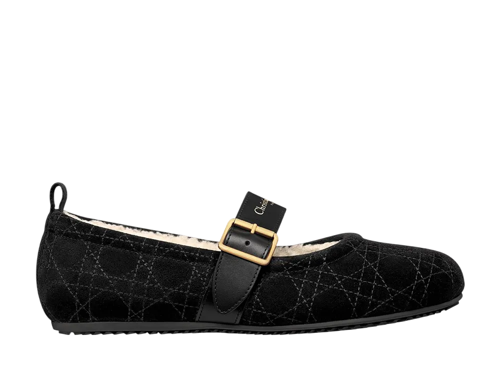 ディオール ウィメンズ ディオールアルプス ディオール フロスト バレリーナ カナージュ スエードカーフスキン "ブラック"