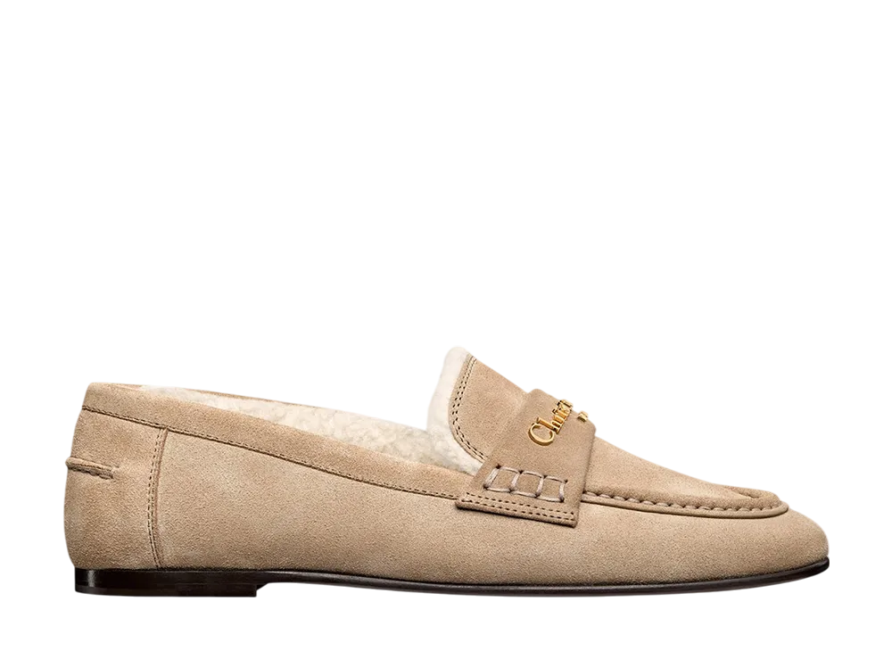 ディオール ウィメンズ ディオールアルプス ディオール ボーイ ローファー スエードカーフスキン "ベージュ"