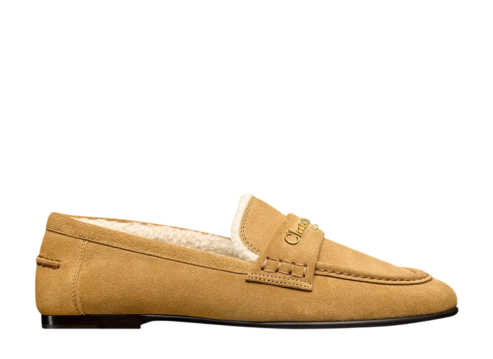 ディオール ウィメンズ ディオールアルプス ディオール ボーイ ローファー スエードカーフスキン "キャメルブラウン"