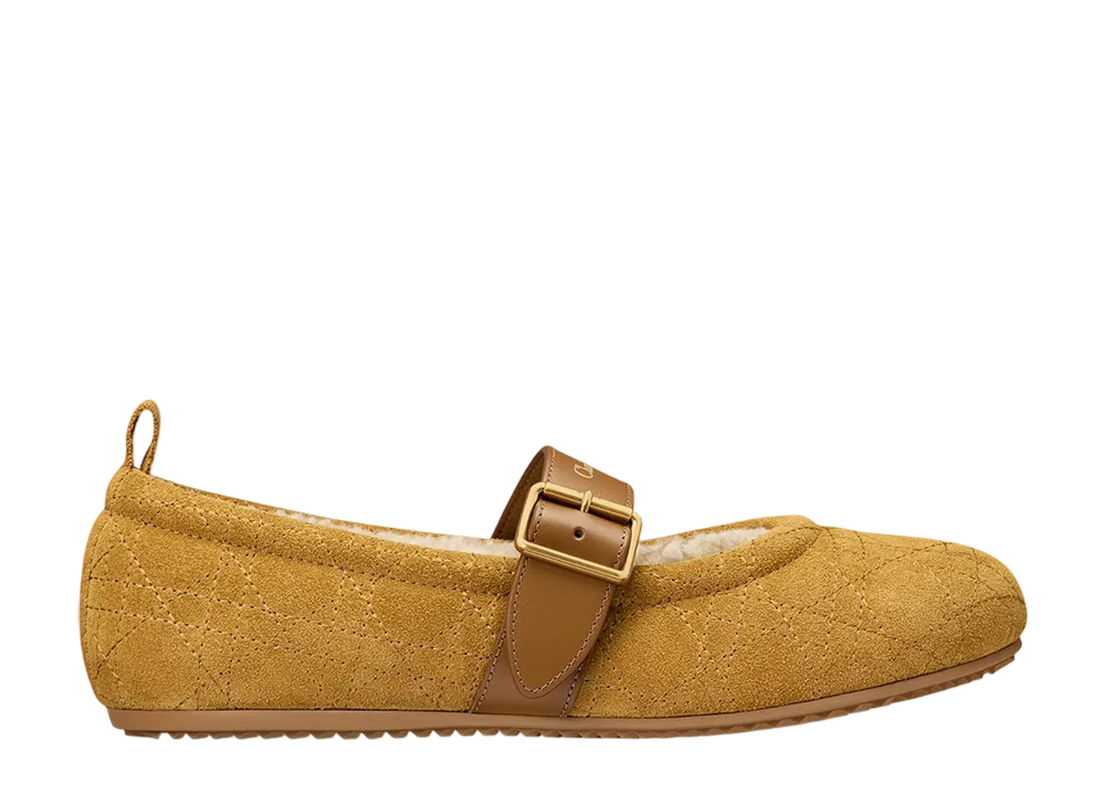 ディオール ウィメンズ ディオールアルプス ディオール フロスト バレリーナ カナージュ スエードカーフスキン "キャメルブラウン"