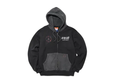 SWJP NUBIAN Sapporo Exclusive Zip Up Hoodie W/ Custom Studs "Grey"