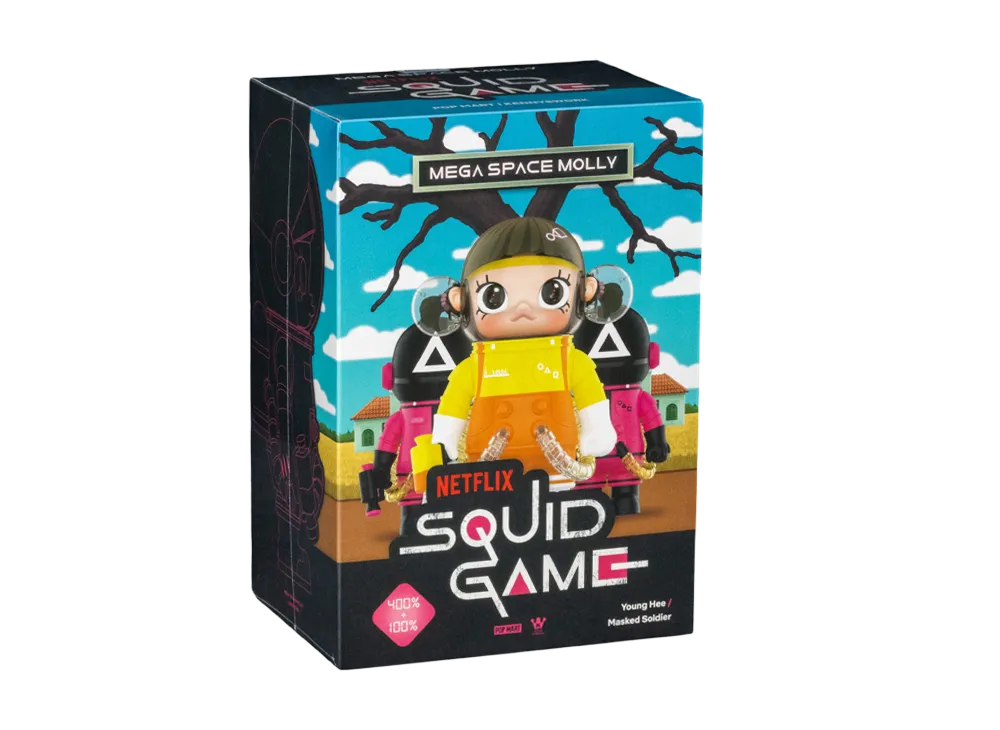 ポップマート メガコレクション 400％+100％ SPACE MOLLY イカゲーム