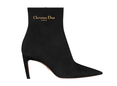 Dior Women's My Dior Heel Short Boots Suede Goatskin "Black"