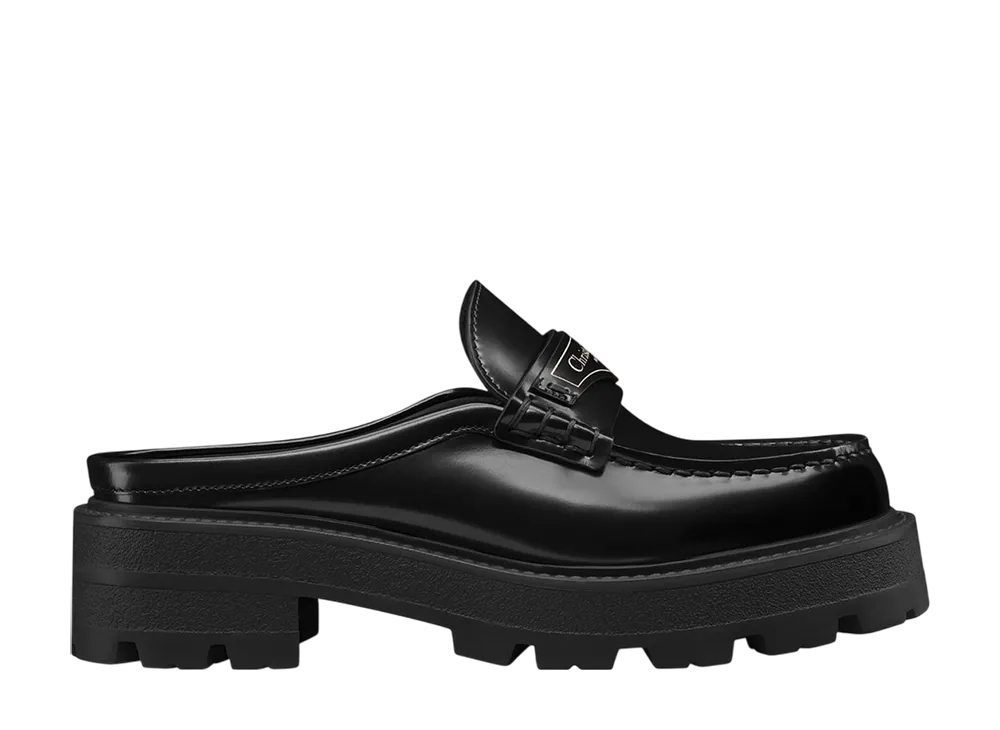 ディオール ウィメンズ ディオール ボーイ ミュール ブラッシュド カーフスキン "ブラック"