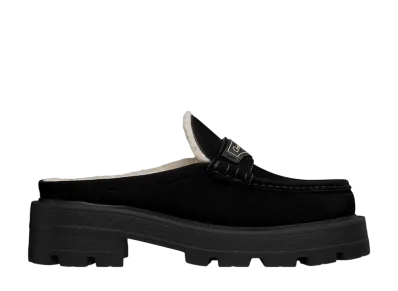 Dior Women's Dior Boy Mule Suede Goatskin "Black"