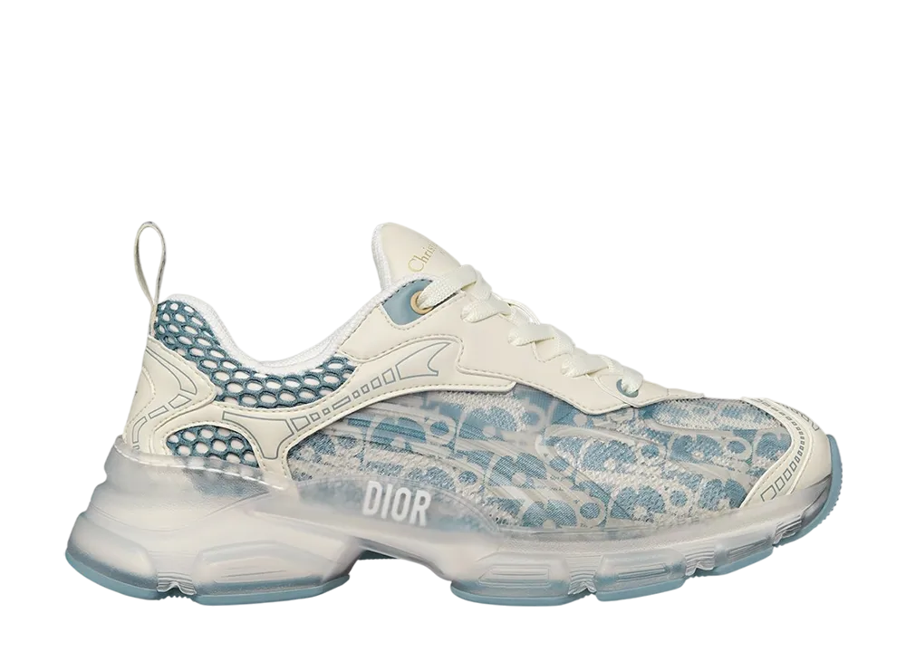 ディオール ウィメンズ ヴァイブ スニーカー ディオール オブリーク テクニカル ファブリック & ラバー "ホワイト/シャンブレーブルー"