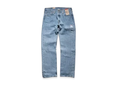 LEVI'S 501 Button-Fly Straight Jeans "Light Stonewash"