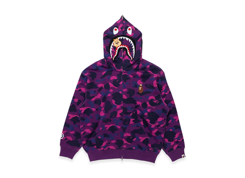 A BATHING APE x Stray Kids Shark Full Zip Hoodie Han "Purple"