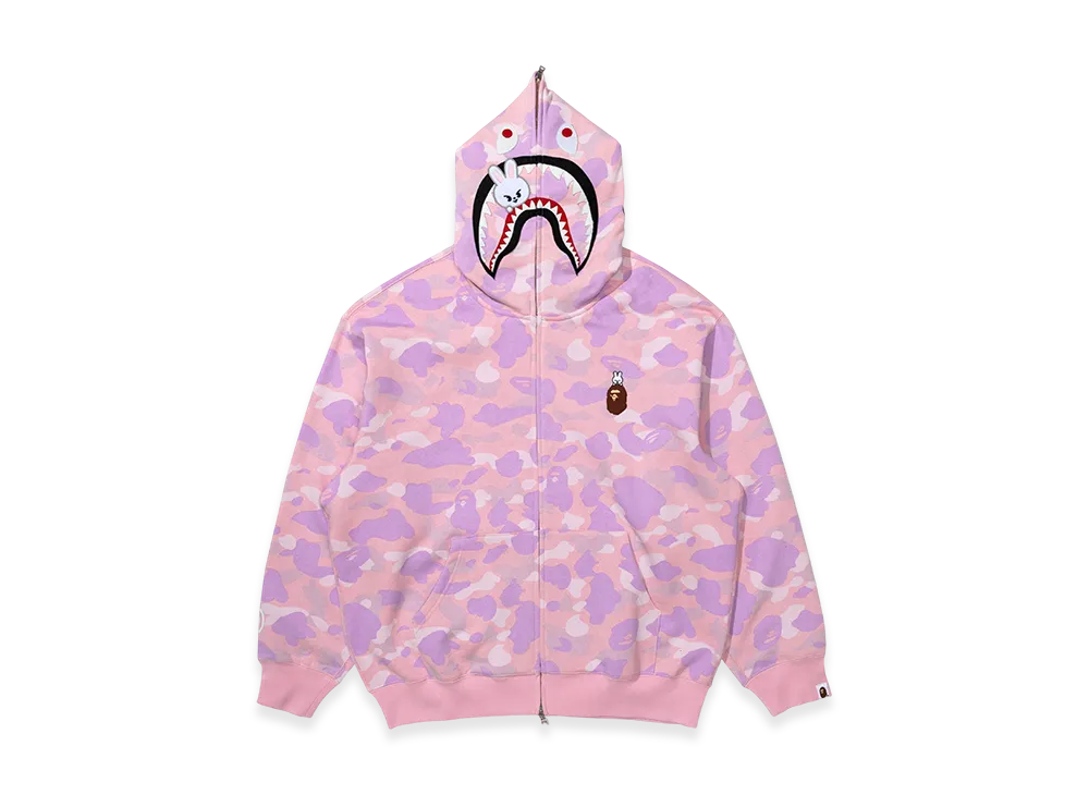 A BATHING APE x Stray Kids Shark Full Zip Hoodie Lee Know "Pink"