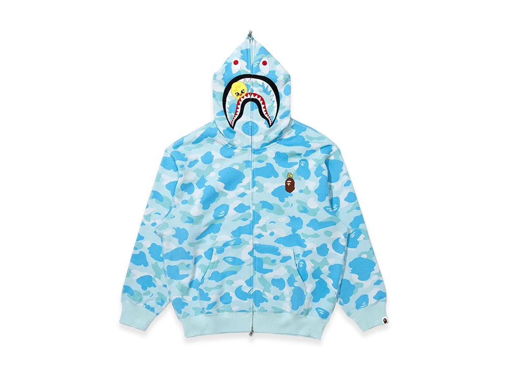 A BATHING APE x Stray Kids Shark Full Zip Hoodie Felix "Light Blue"