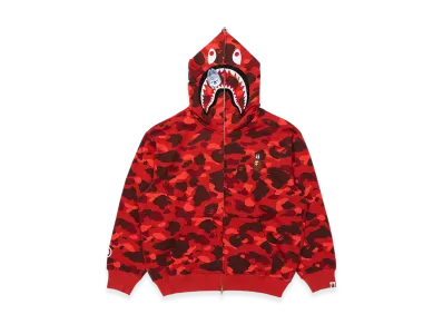 A BATHING APE x Stray Kids Shark Full Zip Hoodie Bang Chan "Red"