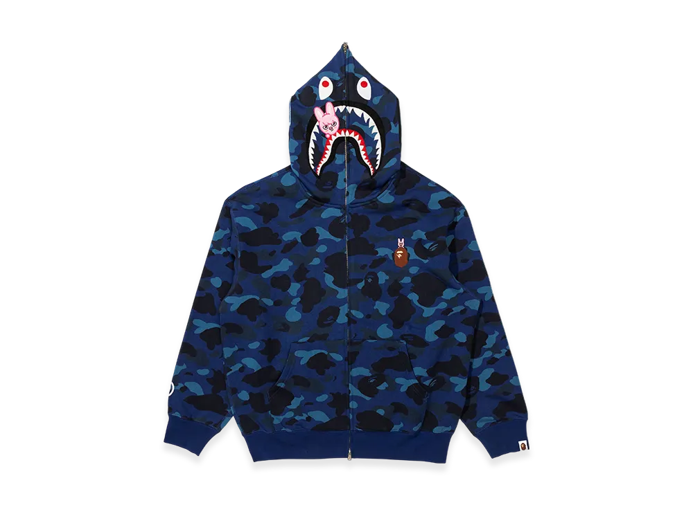 A BATHING APE x Stray Kids Shark Full Zip Hoodie Changbin "Navy"