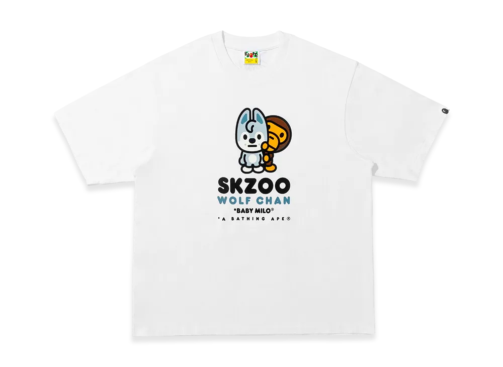 A BATHING APE x Stray Kids Baby Milo Tee Bang Chan "White"