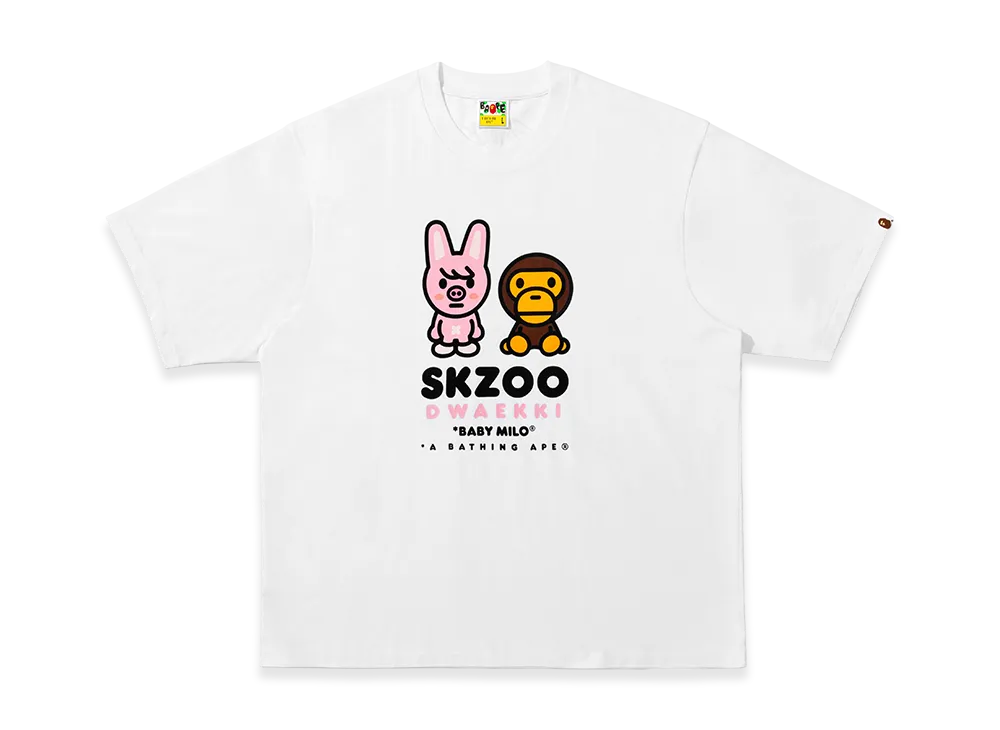 A BATHING APE x Stray Kids Baby Milo Tee Changbin "White"