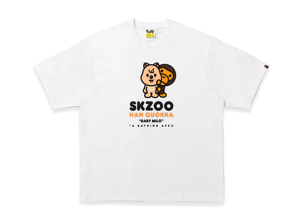 A BATHING APE x Stray Kids Baby Milo Tee Han "White"