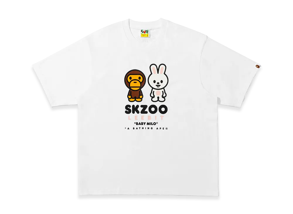 A BATHING APE x Stray Kids Baby Milo Tee Lee Know "White"