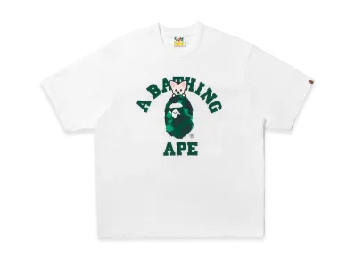 A BATHING APE x Stray Kids College Tee IN "White"