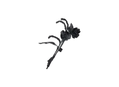 Y's Fabric Flower - Camellia Bouquet "Black"