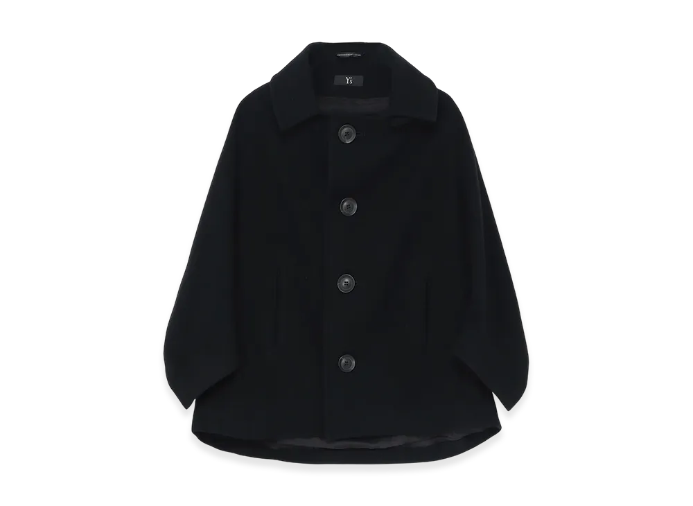 Y's Airy Mosser Middle Coat "Black"