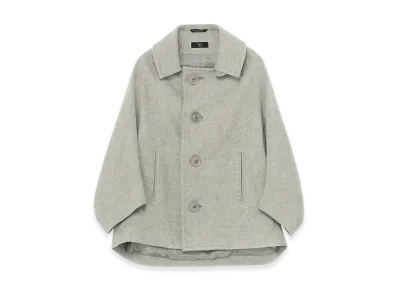 Y's Airy Mosser Middle Coat "Light Grey"