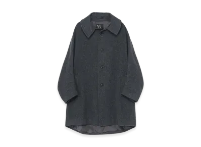 Y's Airy Mosser Long Cape Coat "Grey"