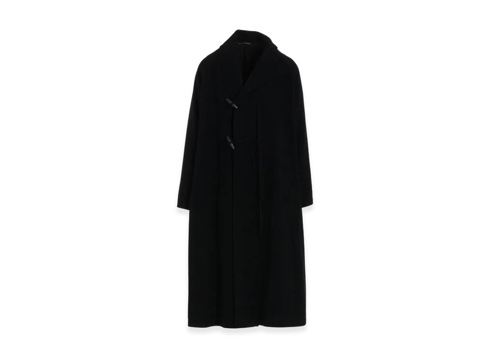 Y's Airy Mosser Toggle Button Coat "Black"