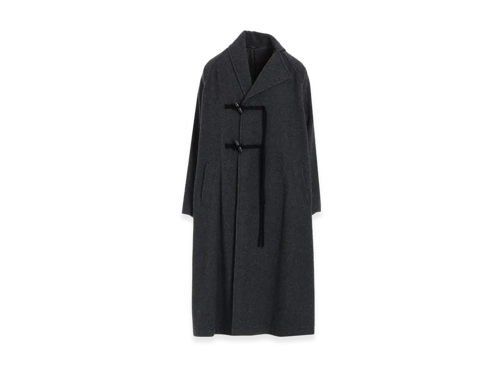 Y's Airy Mosser Toggle Button Coat "Charcoal"